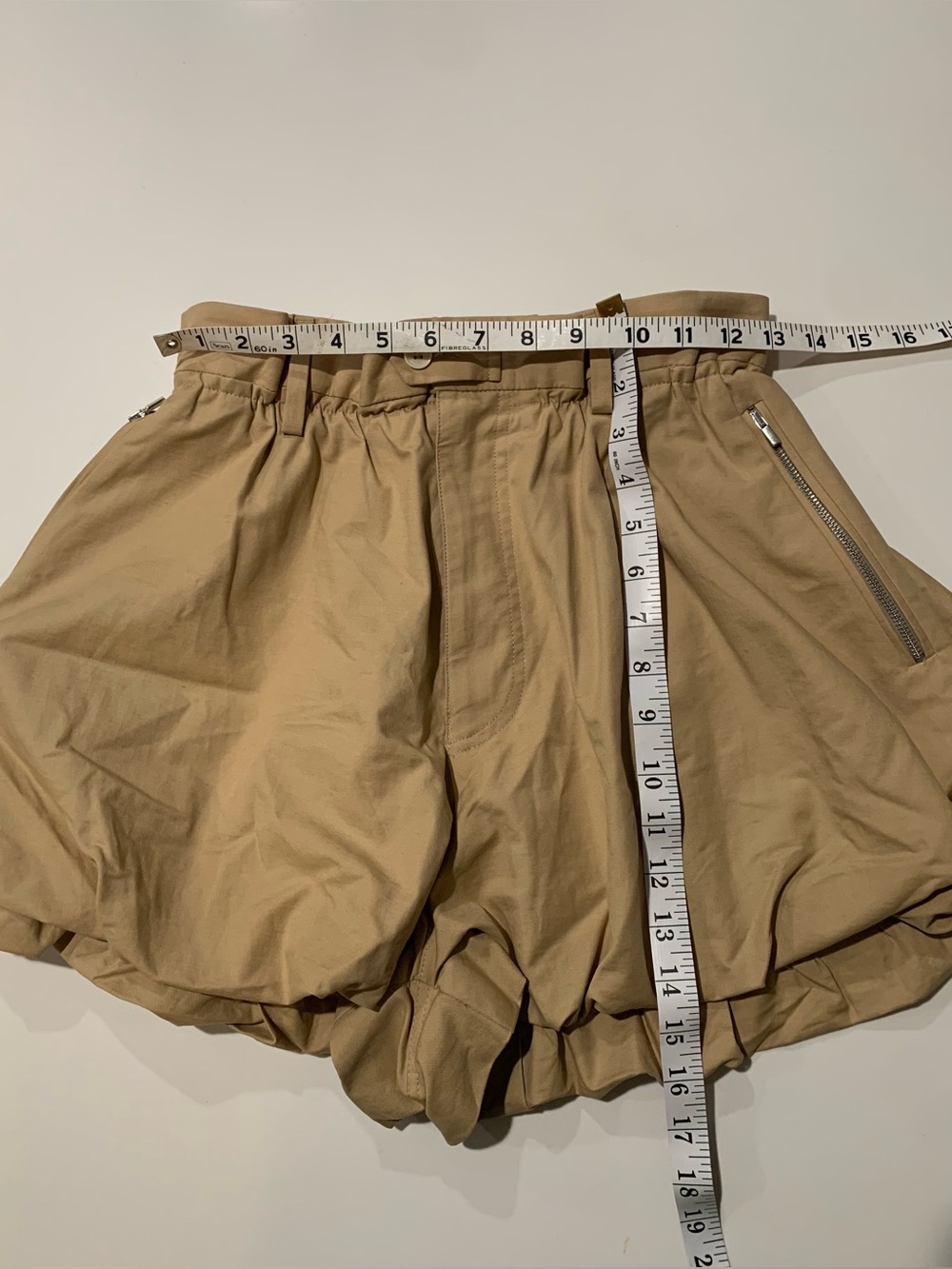 NWOT Zara Balloon Collection High-Waisted Paperbag Bubble Shorts, Coquette, M - Picture 9 of 12
